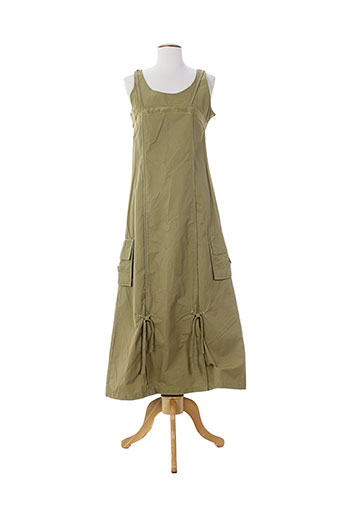 lauren vidal robes femme de couleur vert