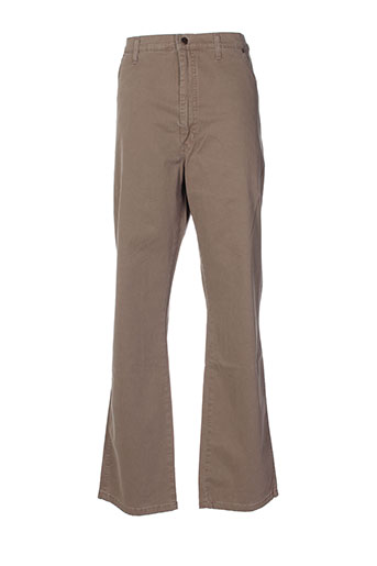 wrangler jeans homme de couleur marron