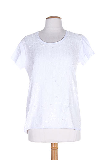 ambre babzoe t-shirts femme de couleur blanc