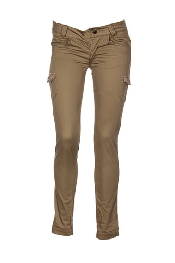 phard pantalons femme de couleur vert