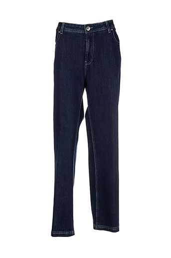 villa bleue jeans femme de couleur bleu