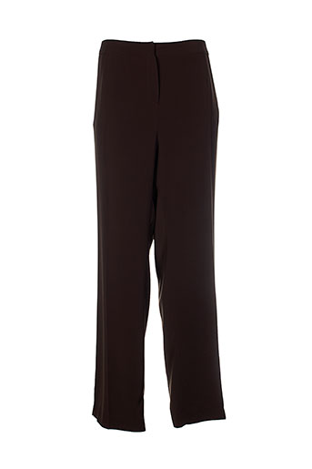 villa bleue pantalons femme de couleur marron