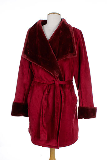 karting manteaux femme de couleur rouge