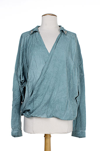 numph chemises femme de couleur bleu