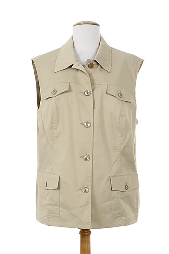lucia gilets femme de couleur beige