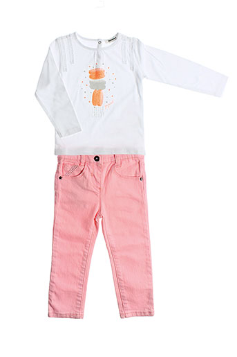 3 et pommes t et shirt et pantalon fille de couleur orange (photo) 3 et pommes t et shirt et pantalon fille de couleur orange (photo)
