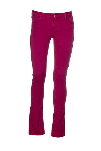 acquaverde pantalons femme de couleur violet