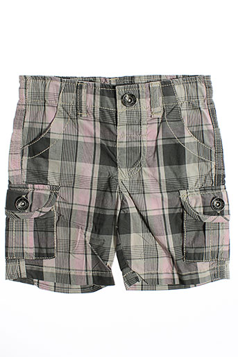 3 pommes shorts / bermudas garçon de couleur gris
