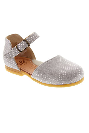 pepe chaussures fille de couleur gris