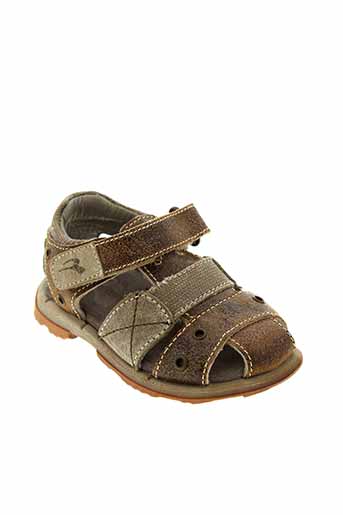 romagnoli chaussures garçon de couleur marron