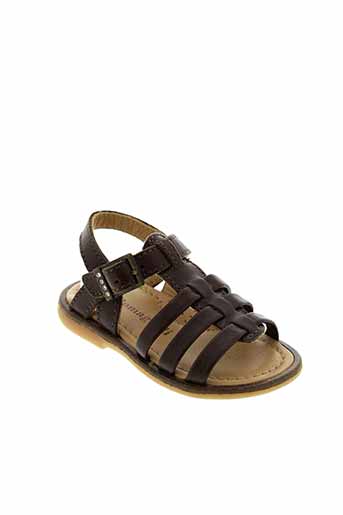 romagnoli chaussures fille de couleur marron