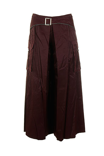 des filles a la vanille pantalons femme de couleur rouge