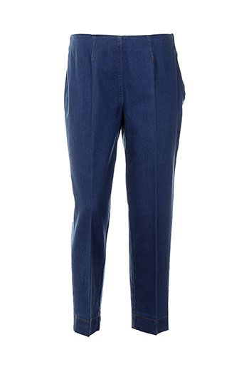 piazza sempione pantalons femme de couleur bleu