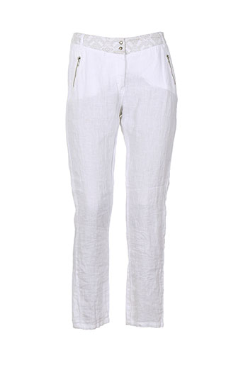 i.code (by ikks) pantalons femme de couleur blanc
