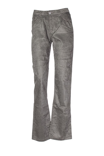 votre nom pantalons femme de couleur gris