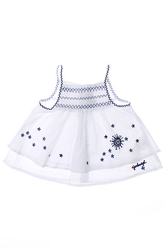 jean bourget chemises fille de couleur blanc