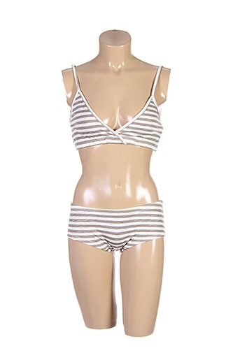 zoetee's lingerie femme de couleur beige