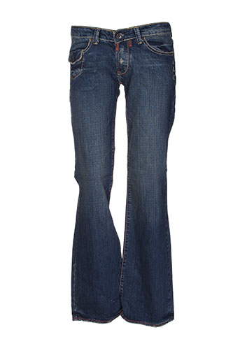 p&y denim jeans femme de couleur bleu