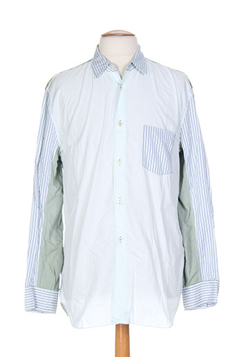 comme des garcons chemises homme de couleur bleu