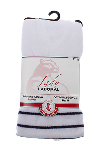 labonal pantalons femme de couleur blanc