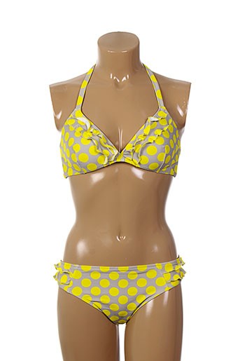 d nu d maillots de bain femme de couleur jaune