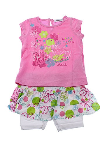 3 et pommes t et shirt et jupe fille de couleur rose (photo) 3 et pommes t et shirt et jupe fille de couleur rose (photo)