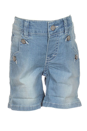 3 et pommes bermudas fille de couleur bleu (photo) 3 et pommes bermudas fille de couleur bleu (photo)