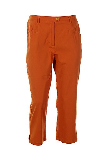 telmail pantacourts femme de couleur orange