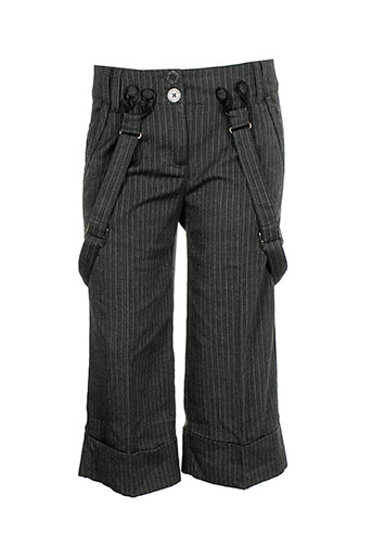 double one peace pantacourts femme de couleur gris
