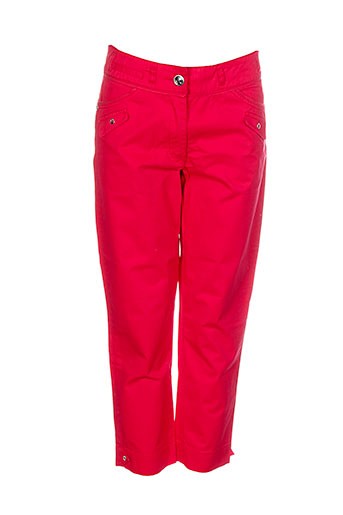 thalassa pantacourts femme de couleur rouge