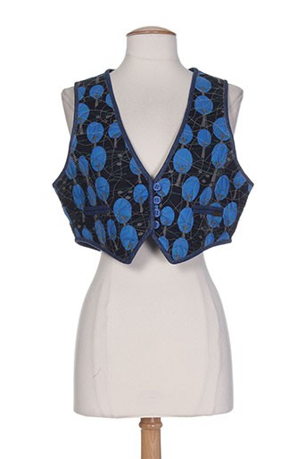 numph gilets femme de couleur bleu
