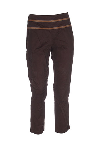 rosa rosam pantalons femme de couleur marron