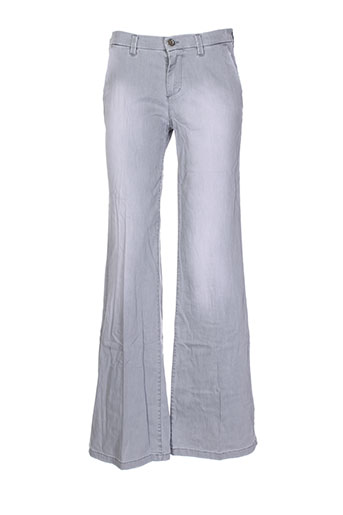 trussardi jeans pantalons femme de couleur gris