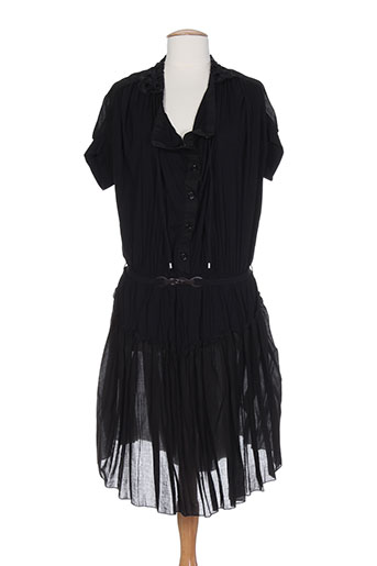 high robes femme de couleur noir