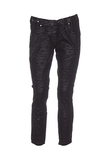 legzskin pantalons femme de couleur noir