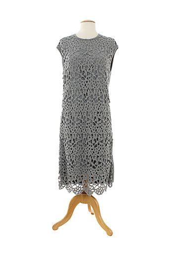 maxmara robes femme de couleur gris