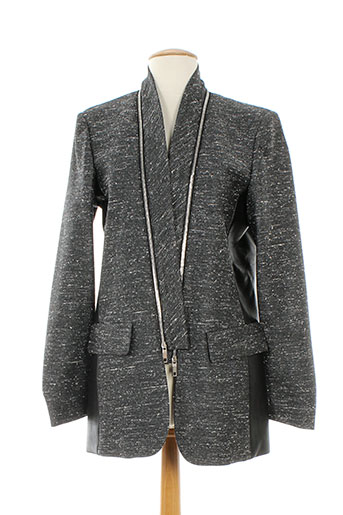 sportmax vestes femme de couleur gris