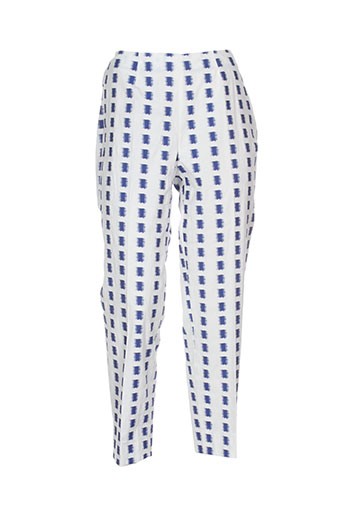 piazza sempione pantalons femme de couleur bleu