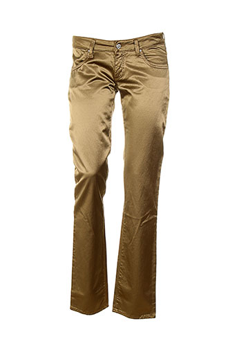 met in jeans pantalons femme de couleur marron