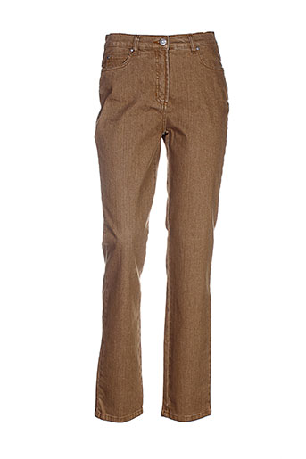 karting jeans femme de couleur marron