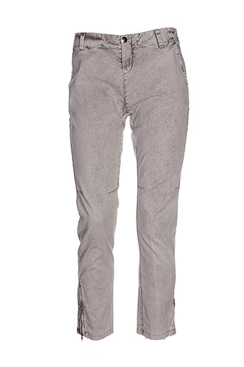 nana nucci pantalons femme de couleur marron