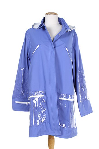 havrey manteaux femme de couleur bleu
