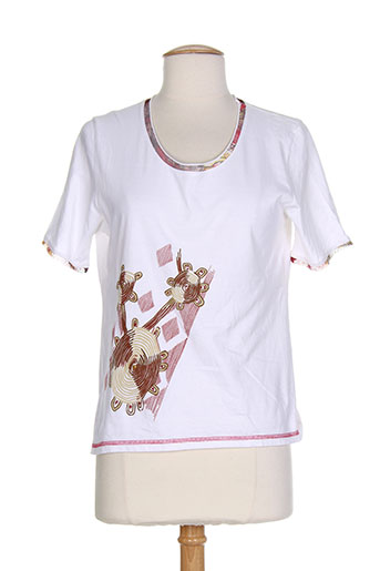 couleur d'ivoire t-shirts / tops femme de couleur blanc