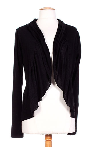 120 et lino cardigans femme de couleur noir (photo) 120 et lino cardigans femme de couleur noir (photo)