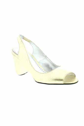paradoxale chaussures femme de couleur jaune