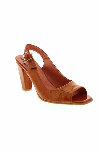 wonders chaussures femme de couleur orange