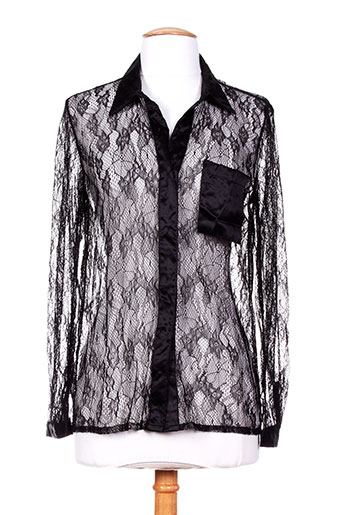 ambre babzoe chemises femme de couleur noir