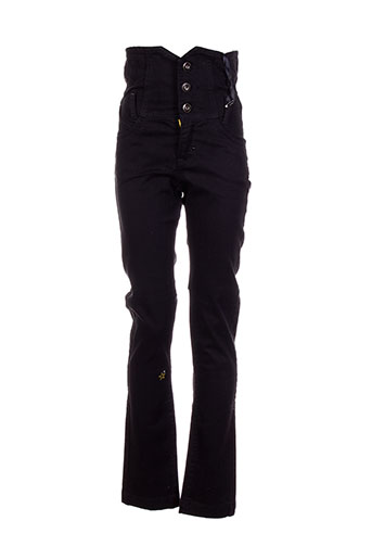 chipie pantalons fille de couleur noir