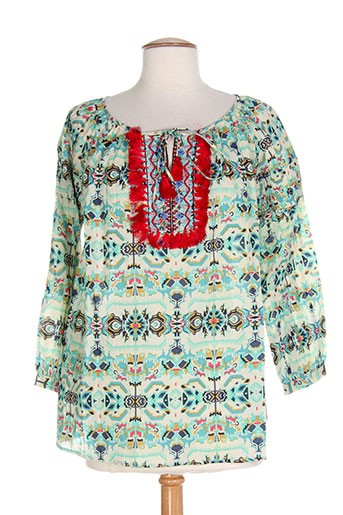 ambre babzoe t-shirts / tops femme de couleur bleu