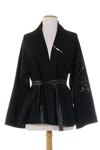 double jeu vestes femme de couleur noir